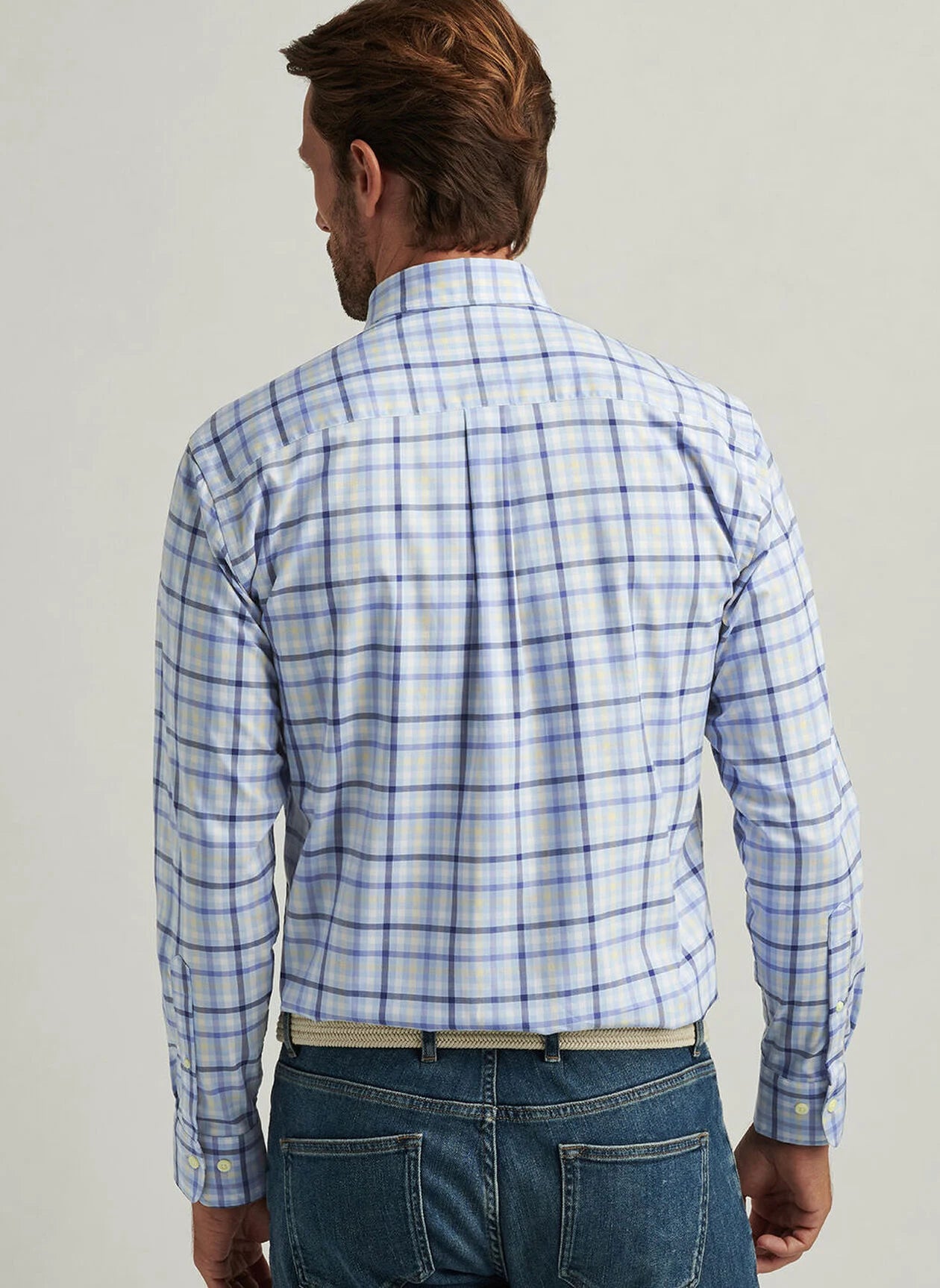 Peter Millar Chambly Crown Lite Cotten Stretch Sport Shirt - Morning Blue