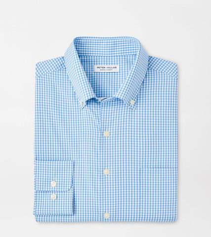 Peter Millar Derwent Performance Twill Sport Shirt - Seaport Blue