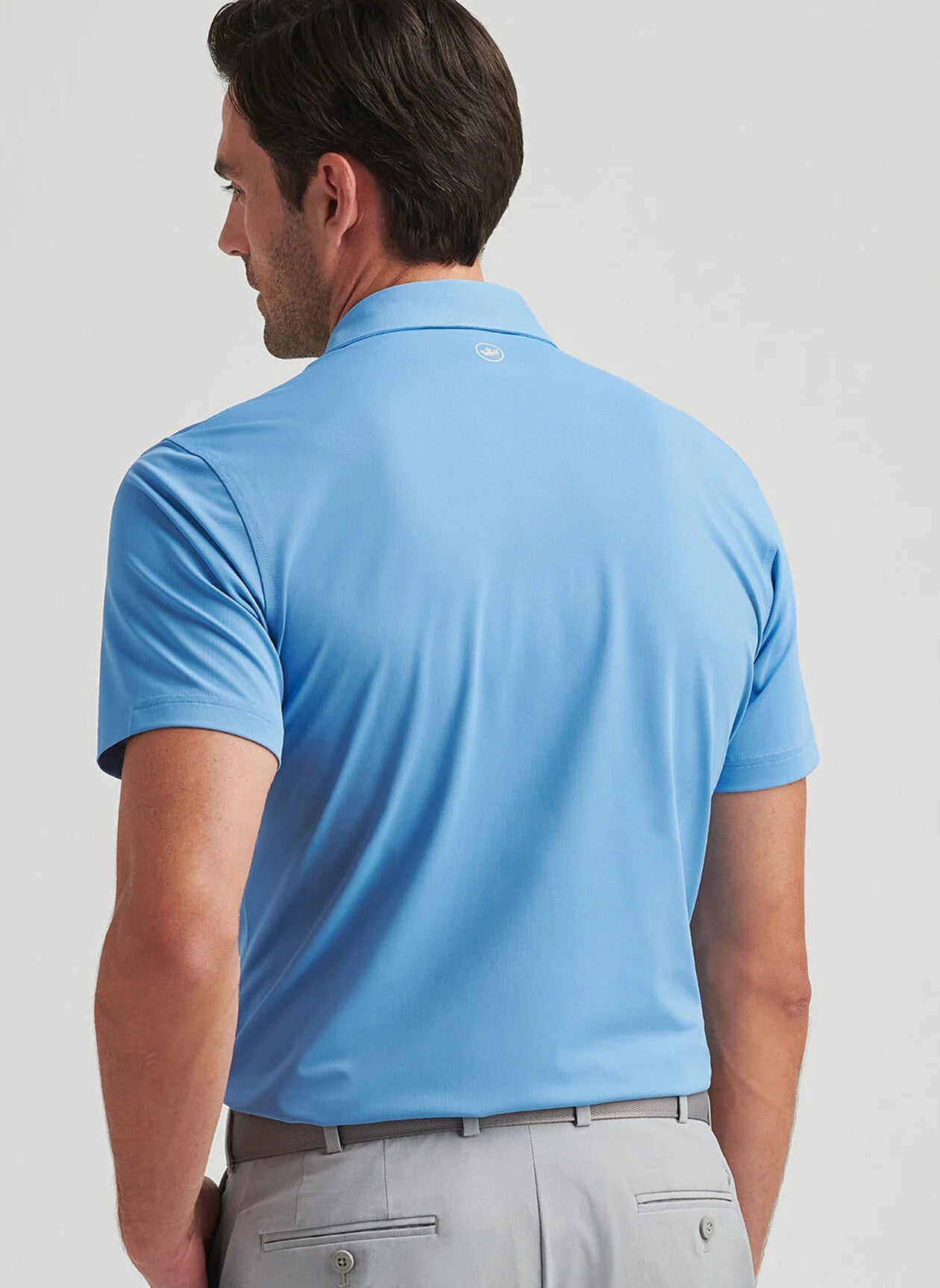 Peter Millar Soul Performance Mesh Polo - Fountain Blue