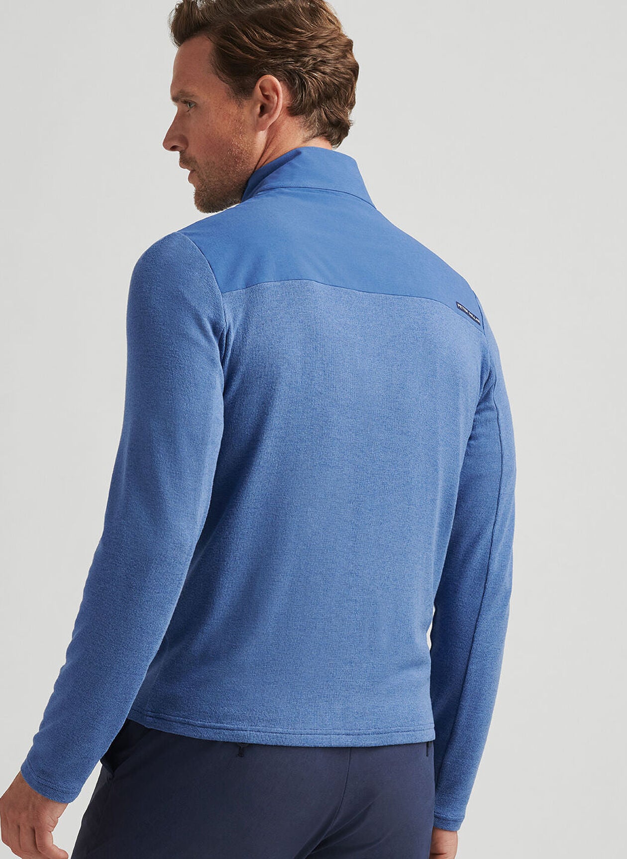 Peter Millar Solstice Performance Hybrid Full Zip Cardigan - Ocean Blue