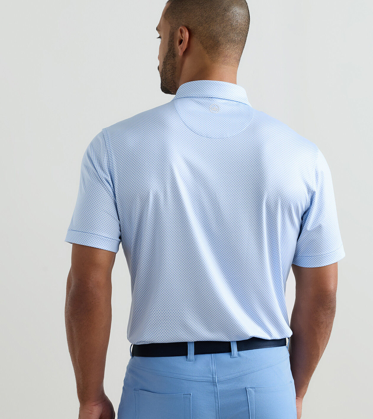 Peter Millar Medina Performance Jersey Polo - Blue Bird