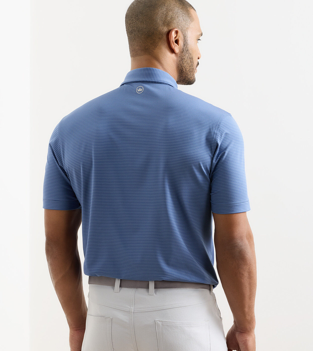 Peter Millar Highlands Performance Jersey Polo - Windsor Blue
