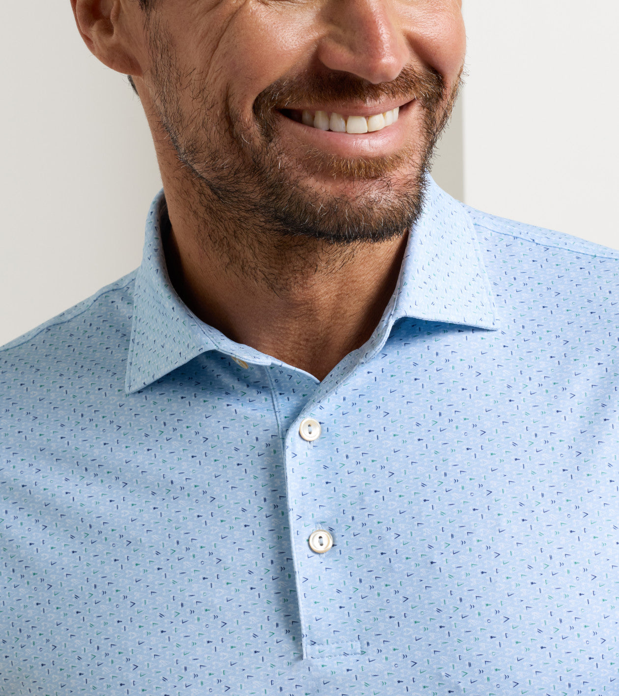 Peter Mil!ar Pennants Performance Jersey Polo - Storm Blue