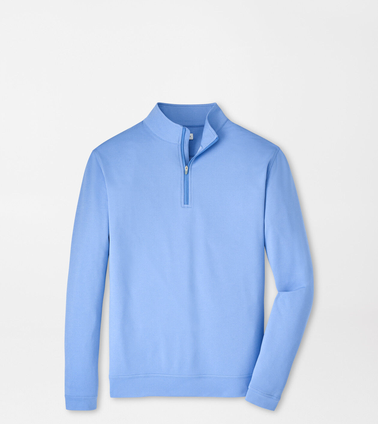 Peter Millar Perth Melange Performance 1/4 Zip - Blue Bird