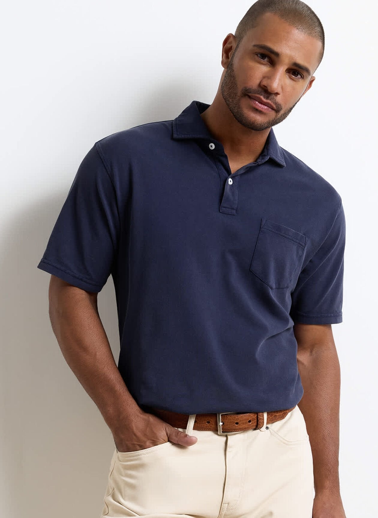 Peter Millar Everyday Pique Polo - Navy