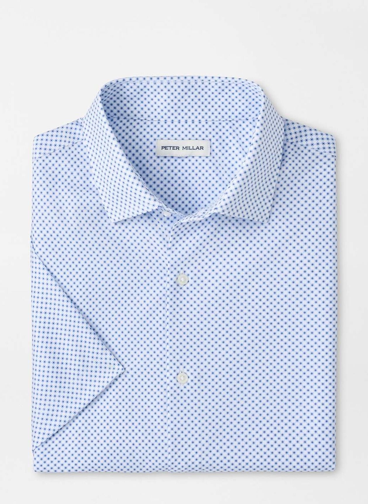 Peter Millar Cecil Performance Poplin Sport Shirt - Cloudy Blue