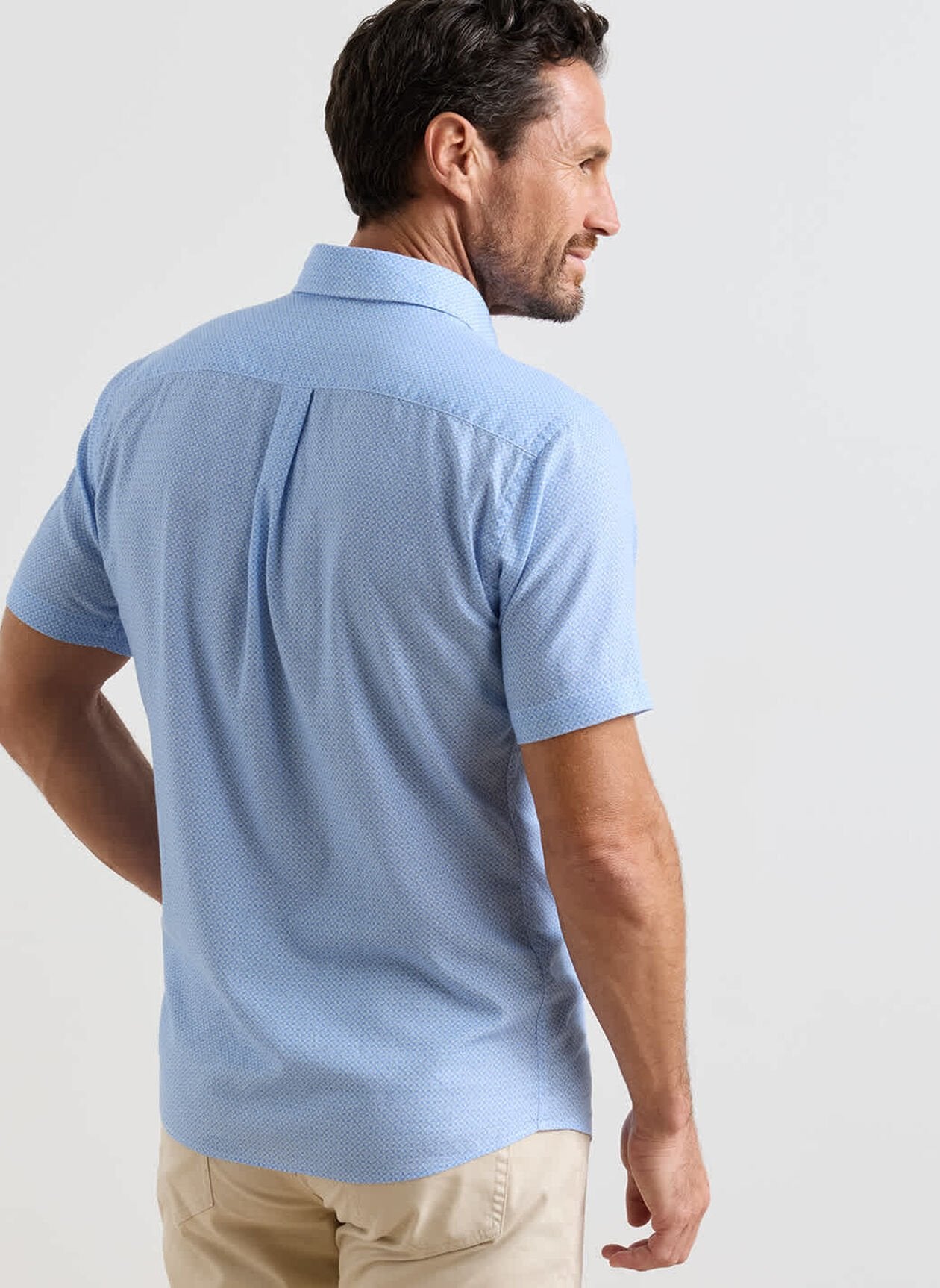 Peter Millar Windsail Cotton Lyocell Sport Shirt - Bluebird