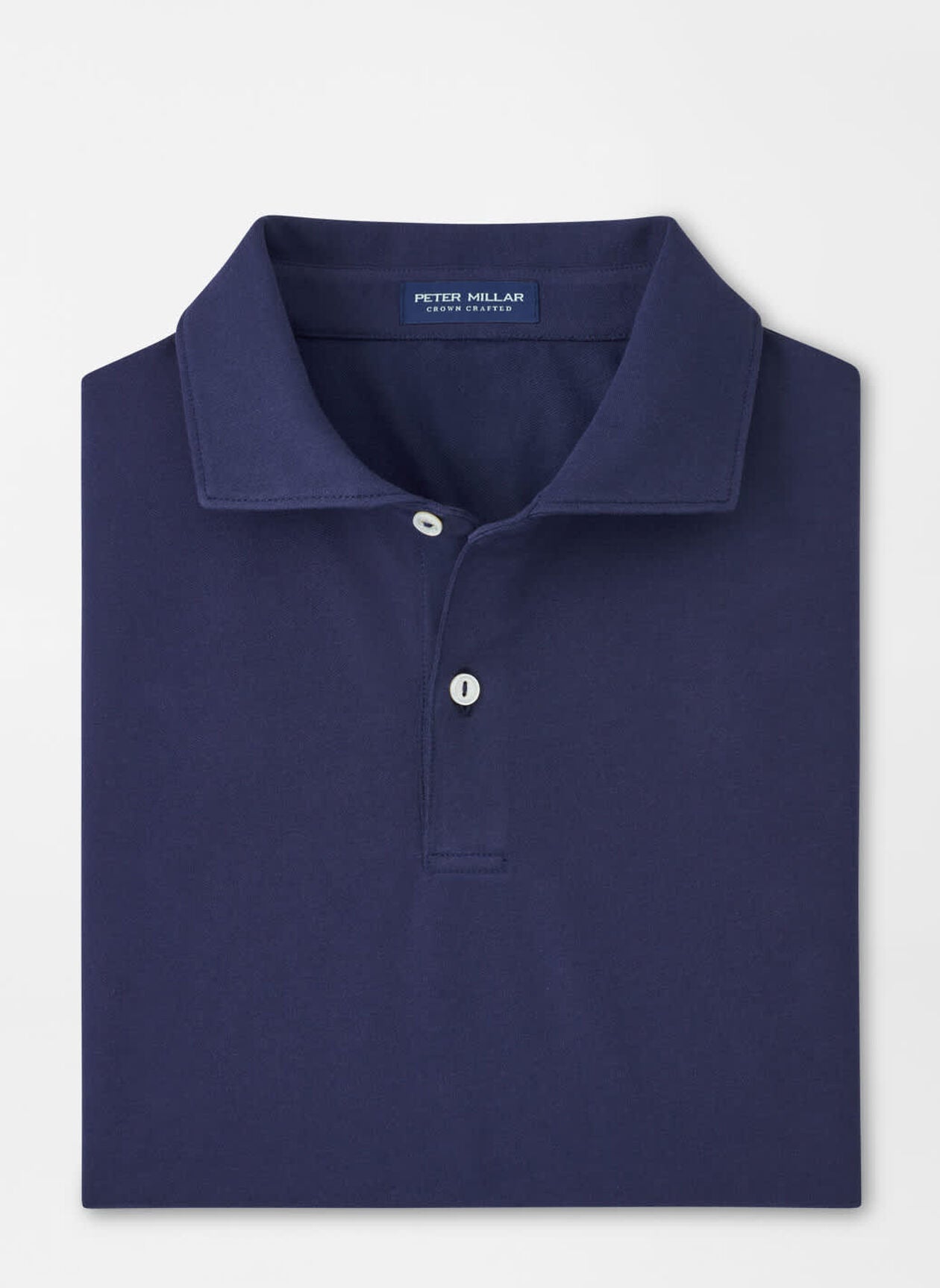 Peter Millar Albatross Cotton Blend Pique Polo - Navy