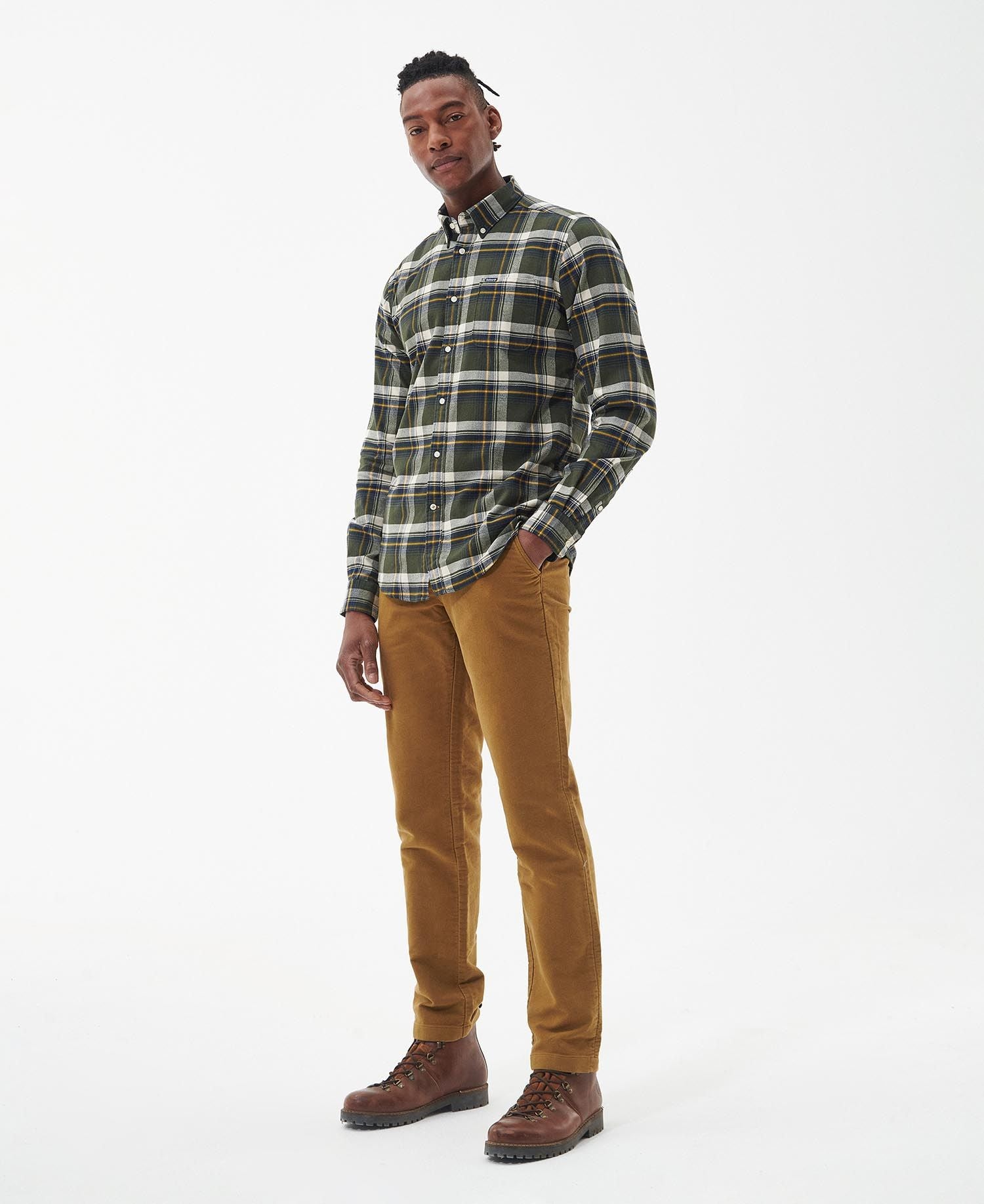 Barbour Shieldton Tailored Shirt - Olive