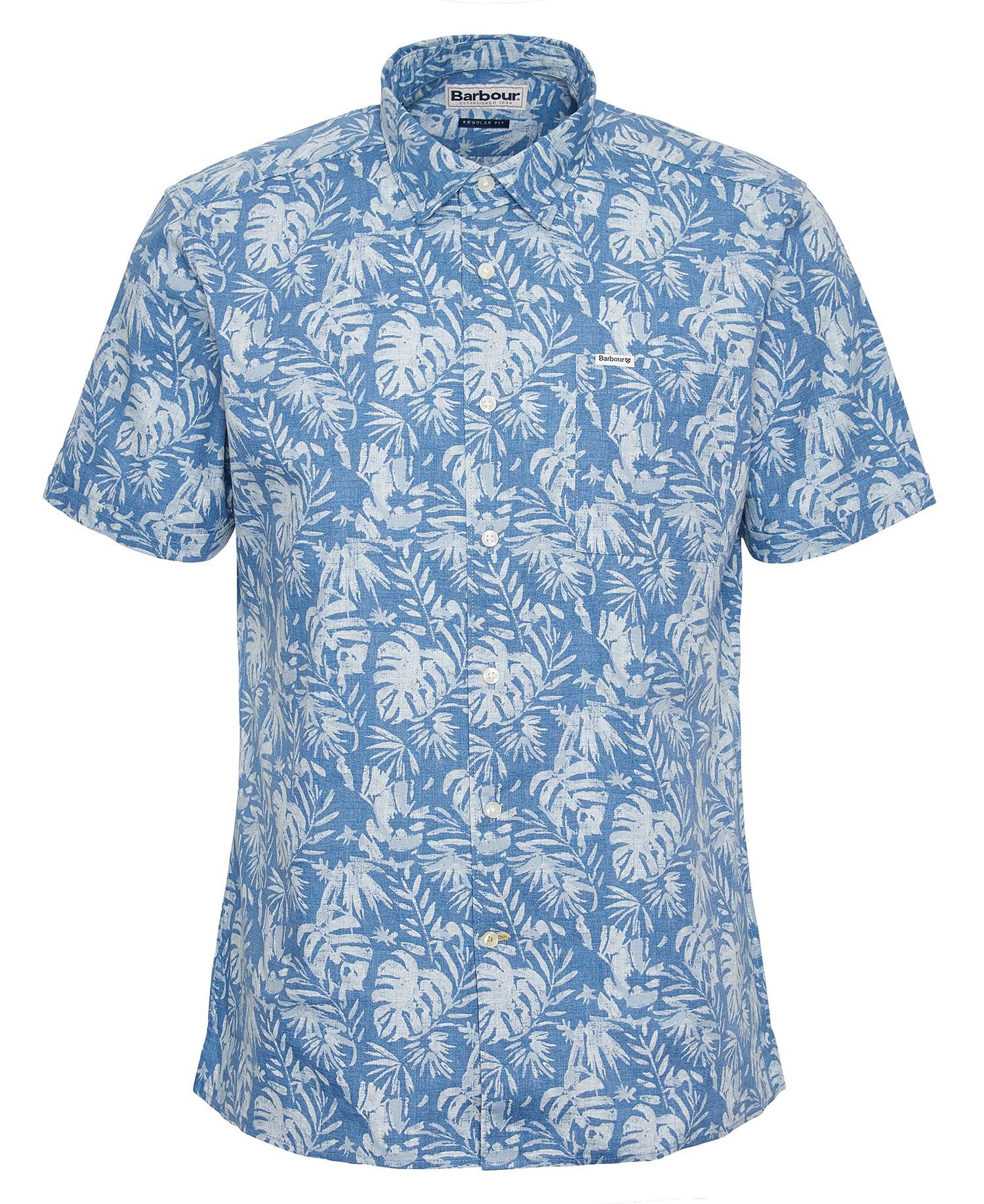 Barbour Ives Short Sleeve Summer Shirt - Blue