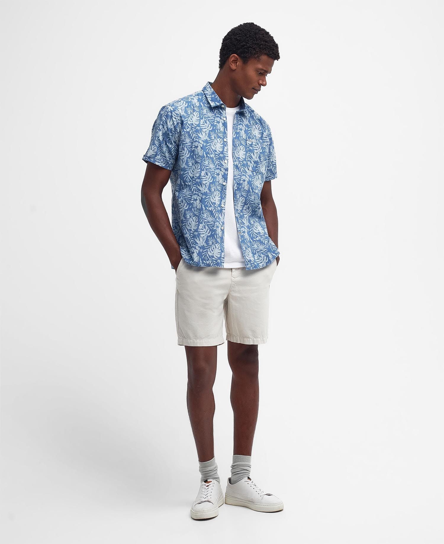 Barbour Ives Short Sleeve Summer Shirt - Blue