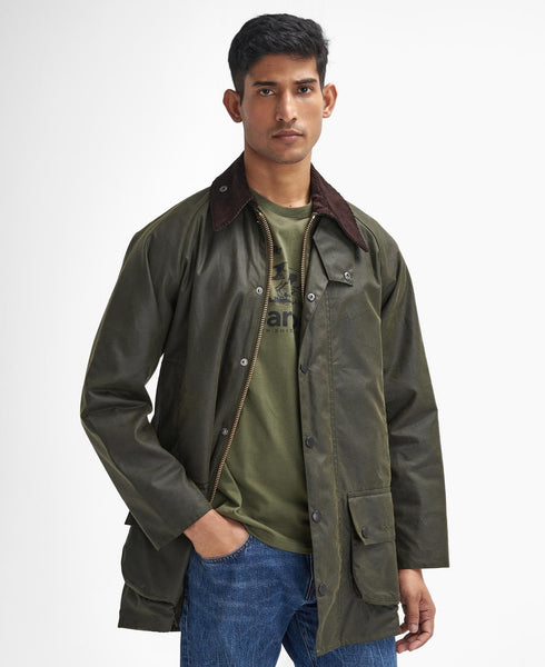 barbour beaufort wax leather backpack in green Barbour Classic Beaufort Wax Jacket