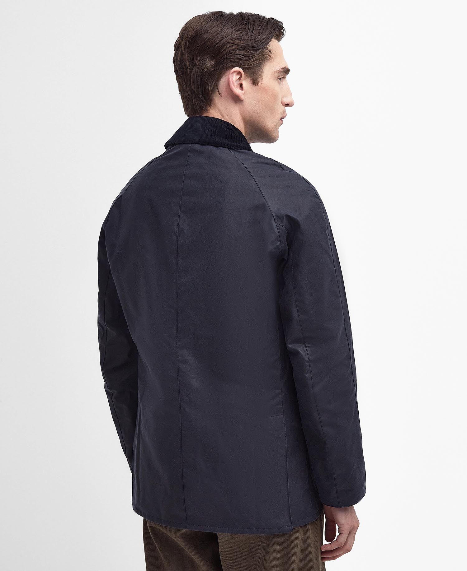 Barbour Ashby Wax Jacket - Navy
