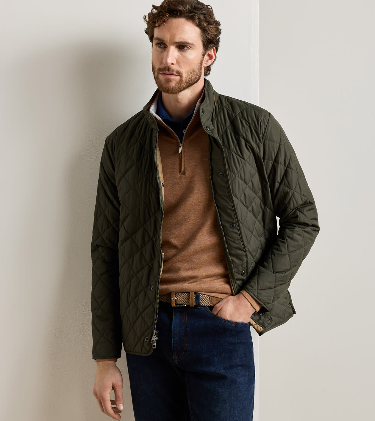 Peter Millar Suffolk Coat - Dark Olive