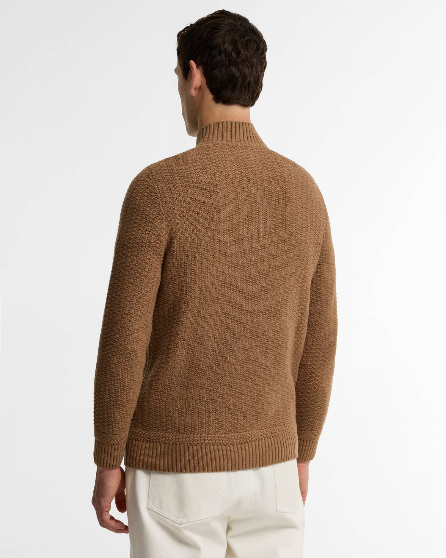 Barbour Pluckley Half Zip Knit Jumper - Sandstone