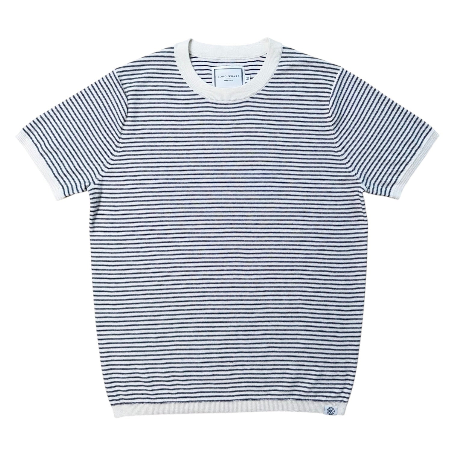 Long Wharf SeaWell Beach Stripe Tee - Cream