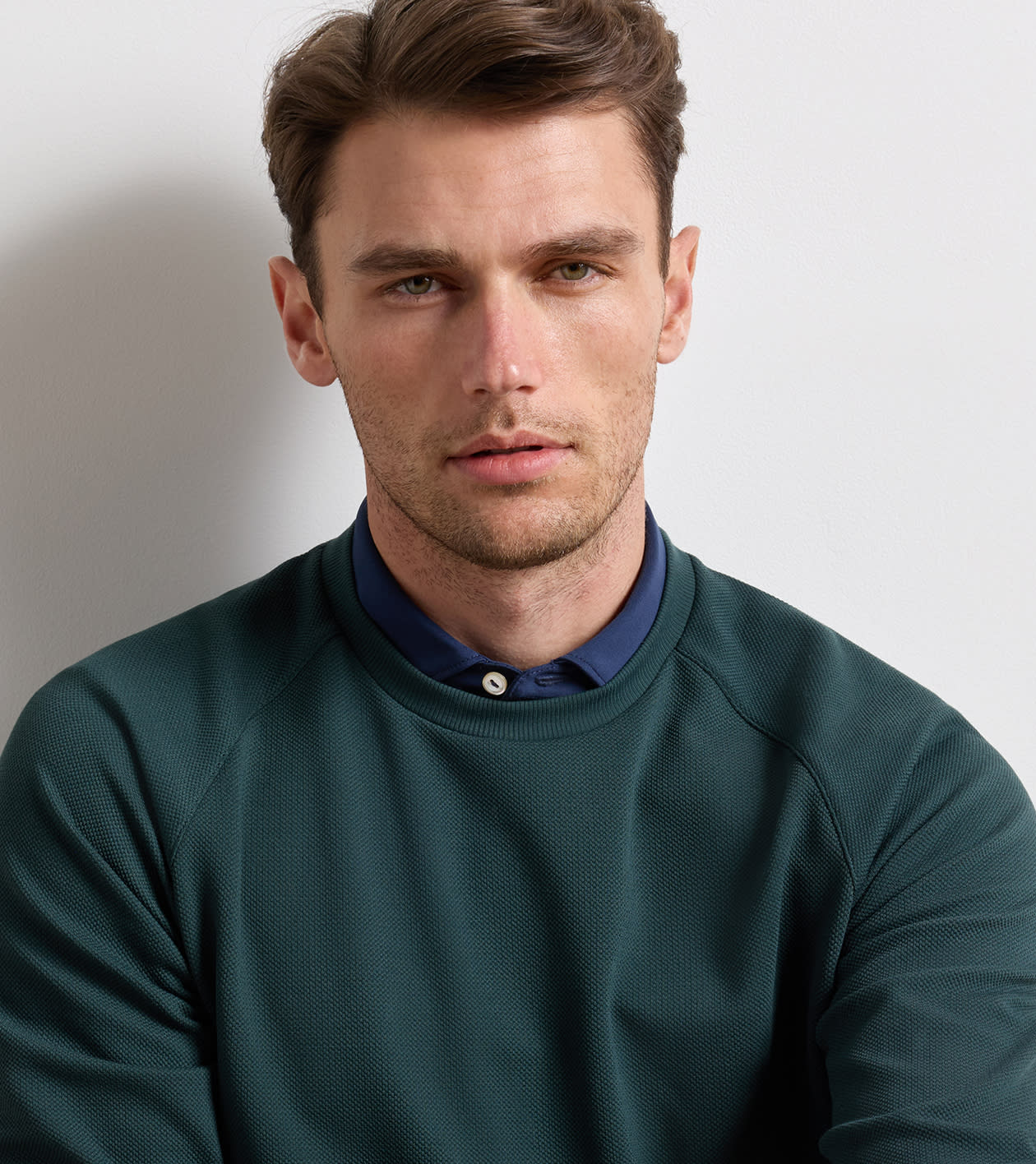 Peter Millar Cradle Pique Performance Crewneck - Pine Brook