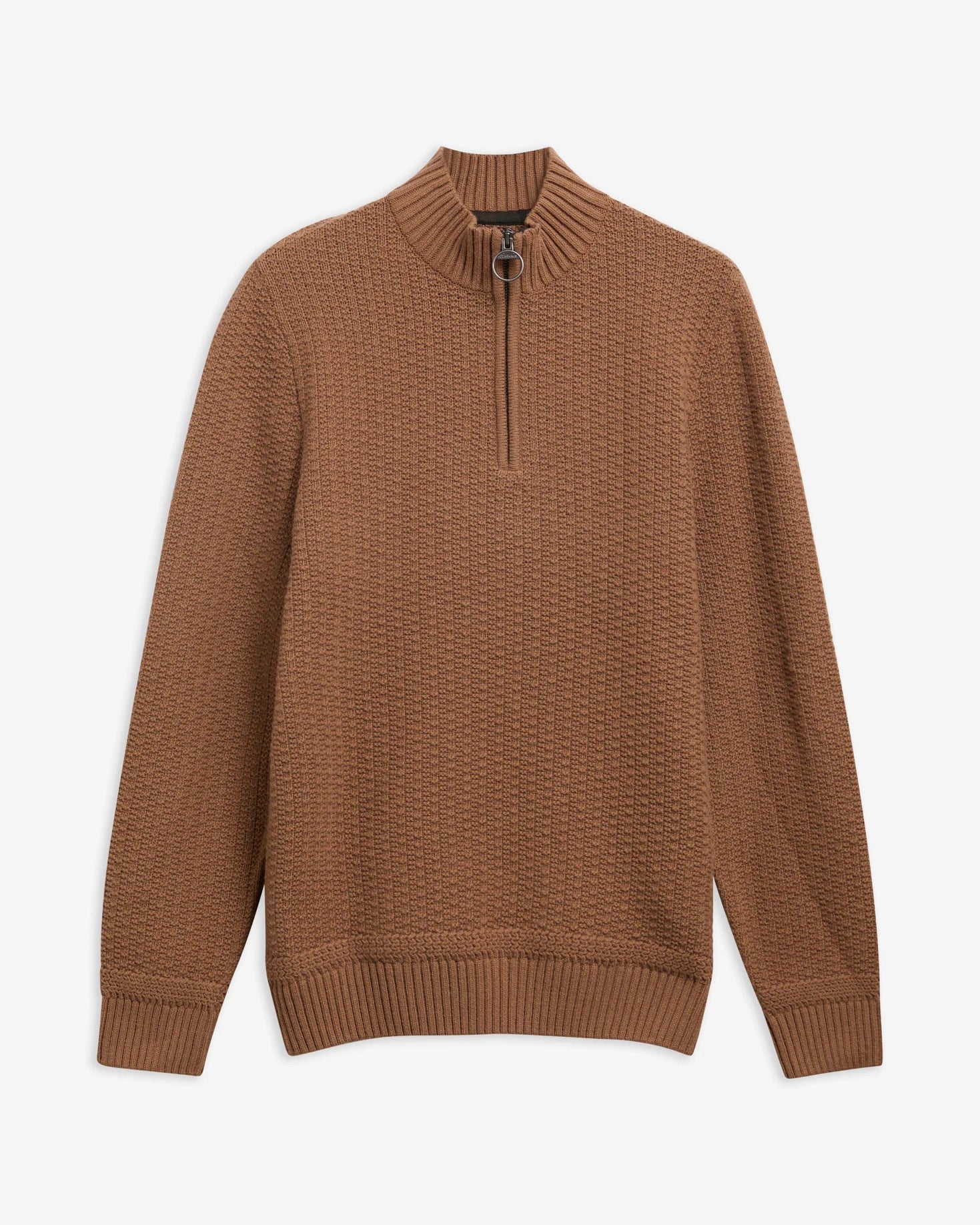 Barbour Pluckley Half Zip Knit Jumper - Sandstone