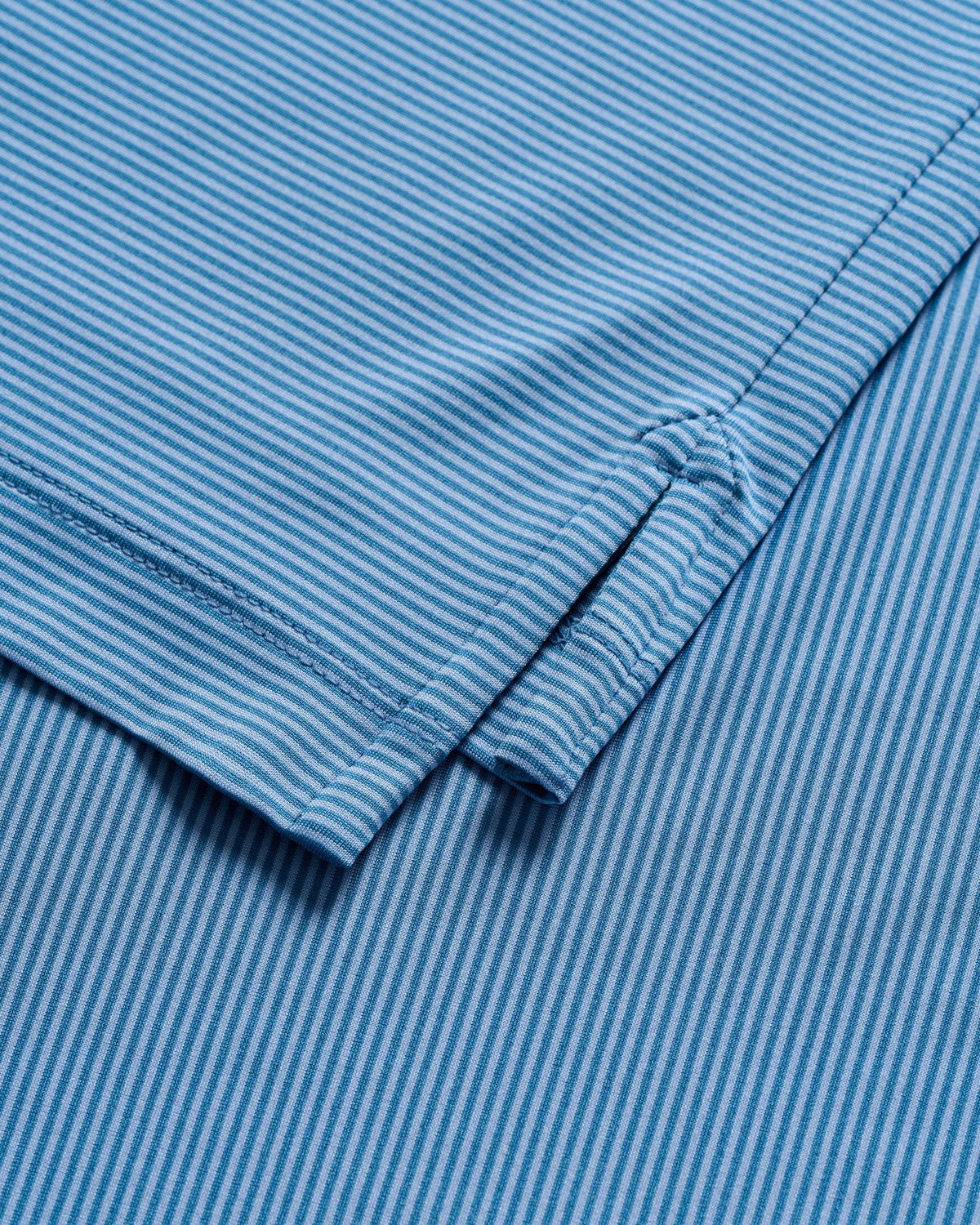 Johnnie-O Performance Jersey Polo Lyndonn Stripe - Barrels Blue/Seychelles