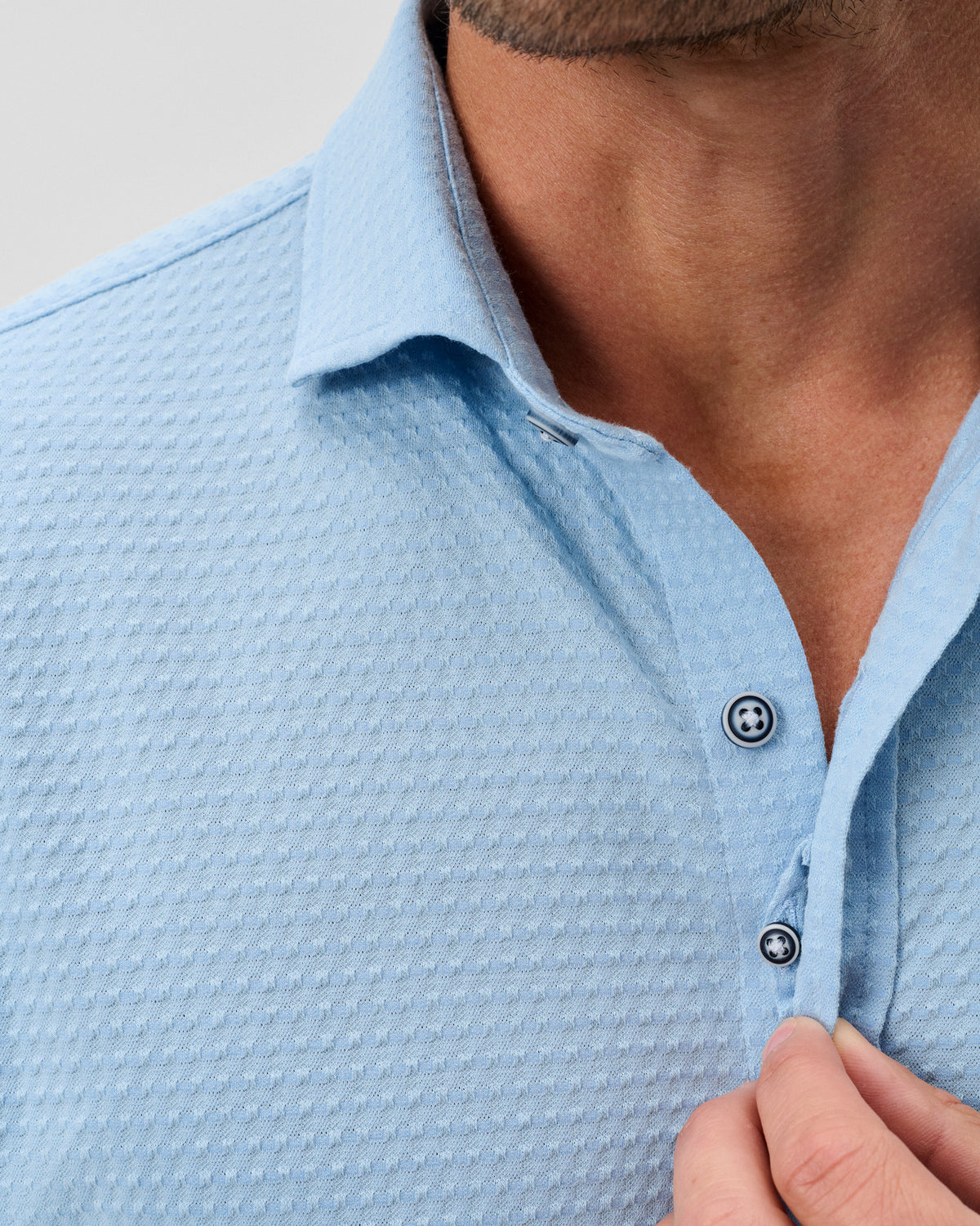 Johnnie-O Hangin' Out Knit Button Down Shirt - Surfsucker Big Sky