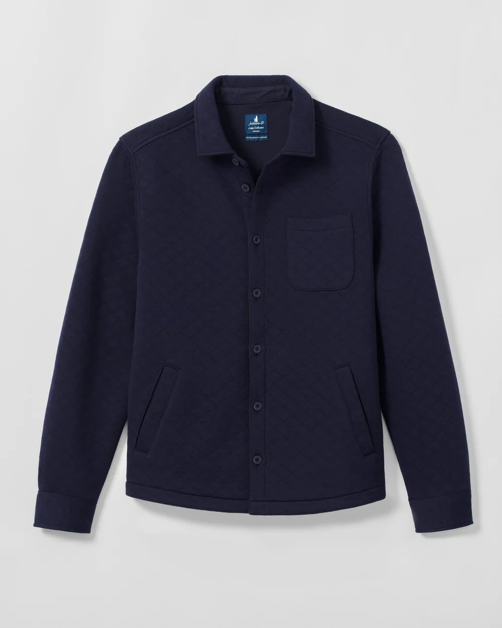 Johnnie-O Stowe Quilt Shacket - Navy