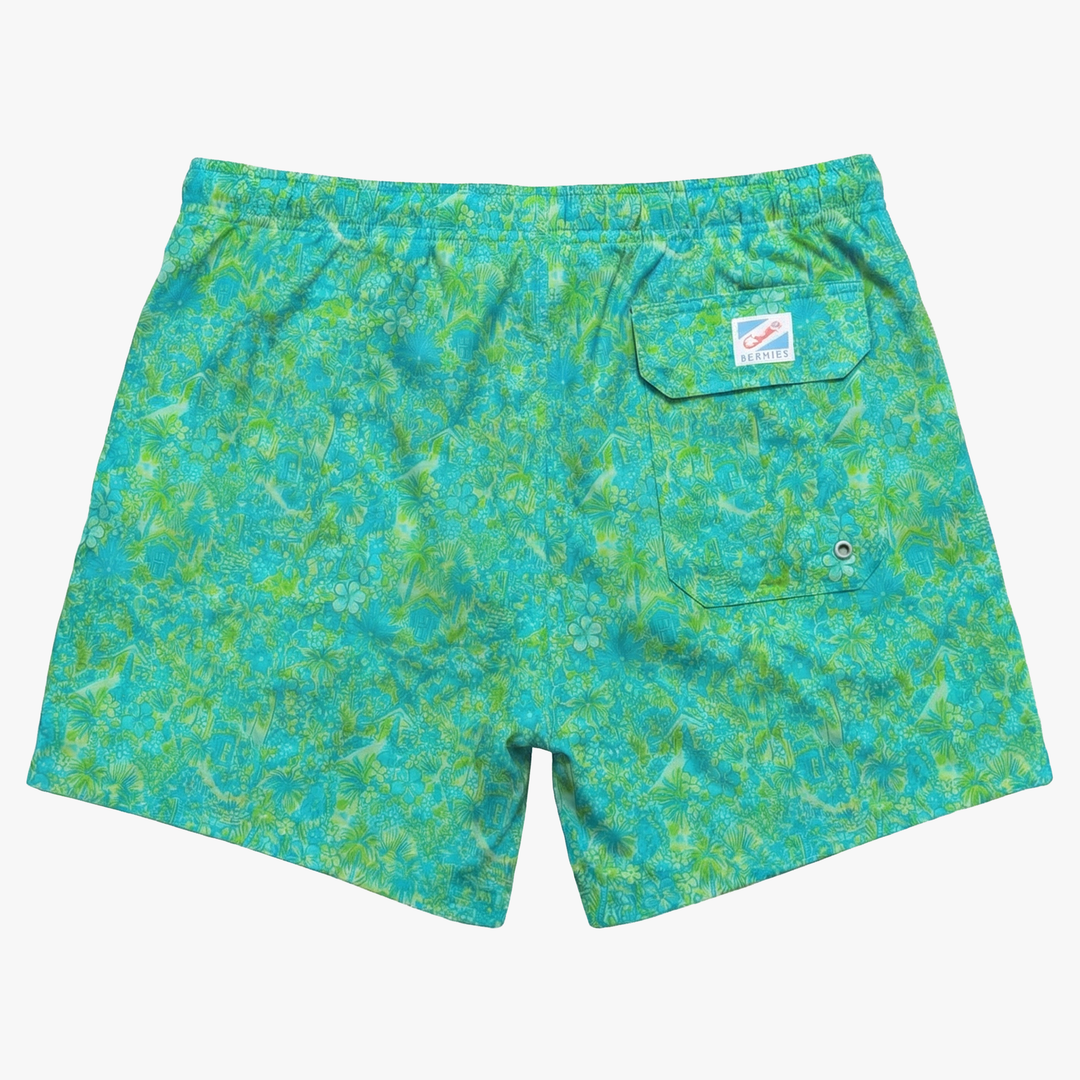 Bermies Tropical Hideaway 5.5" Swim Trunk