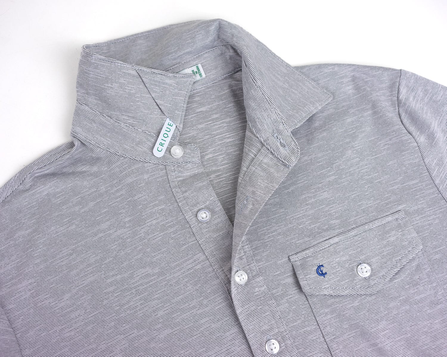 Criquet Heather Performance Sport Players Shirt - Steely Dan