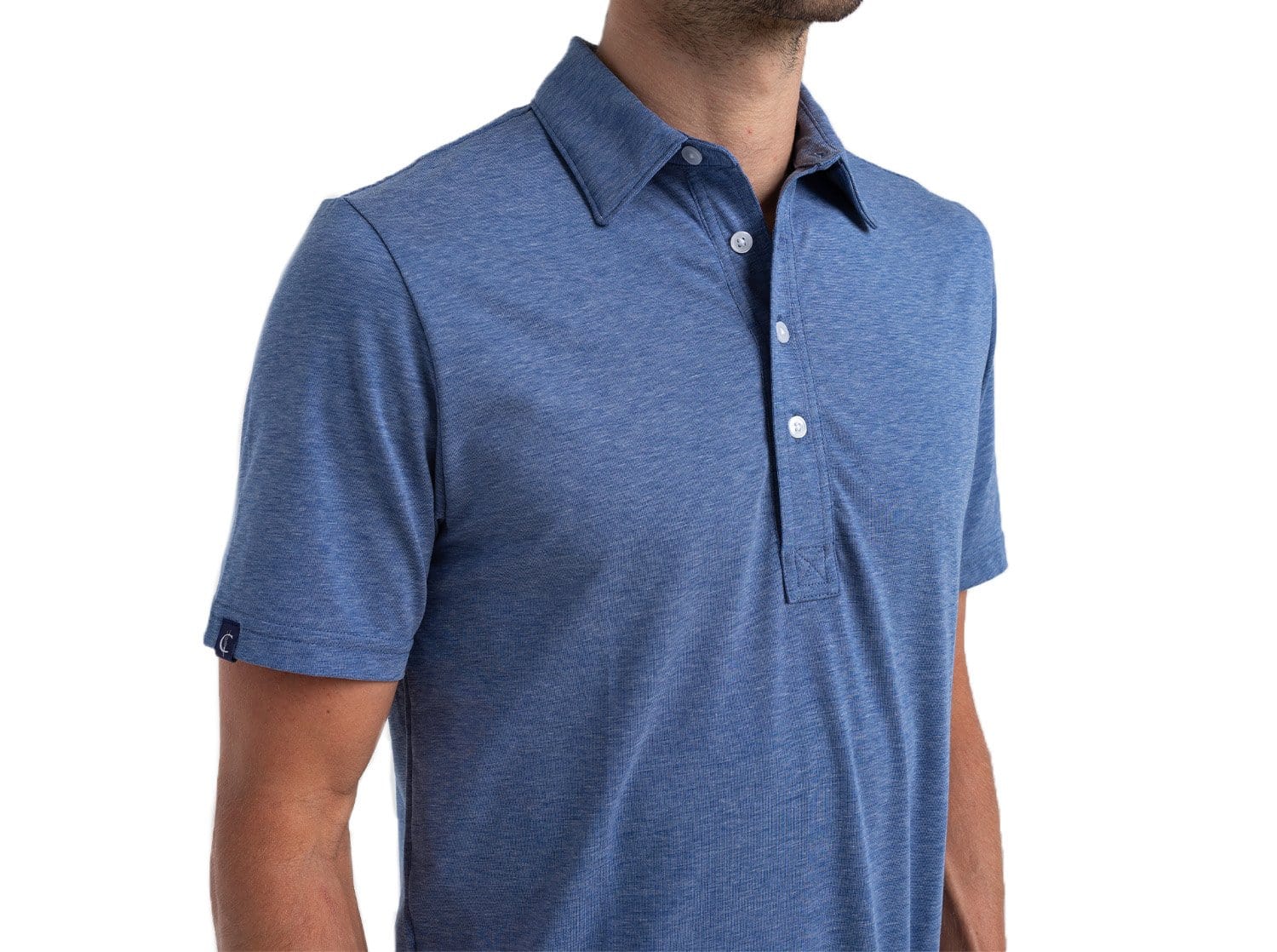 Criquet Performance Range Polo - Blue Jean