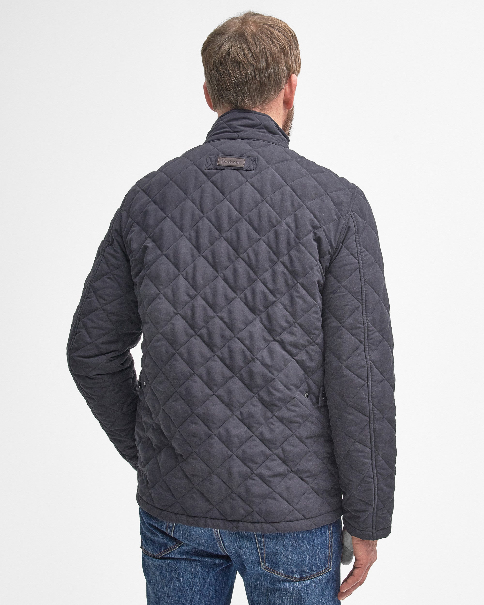 Barbour Shoveler Quilted Jacket - Navy