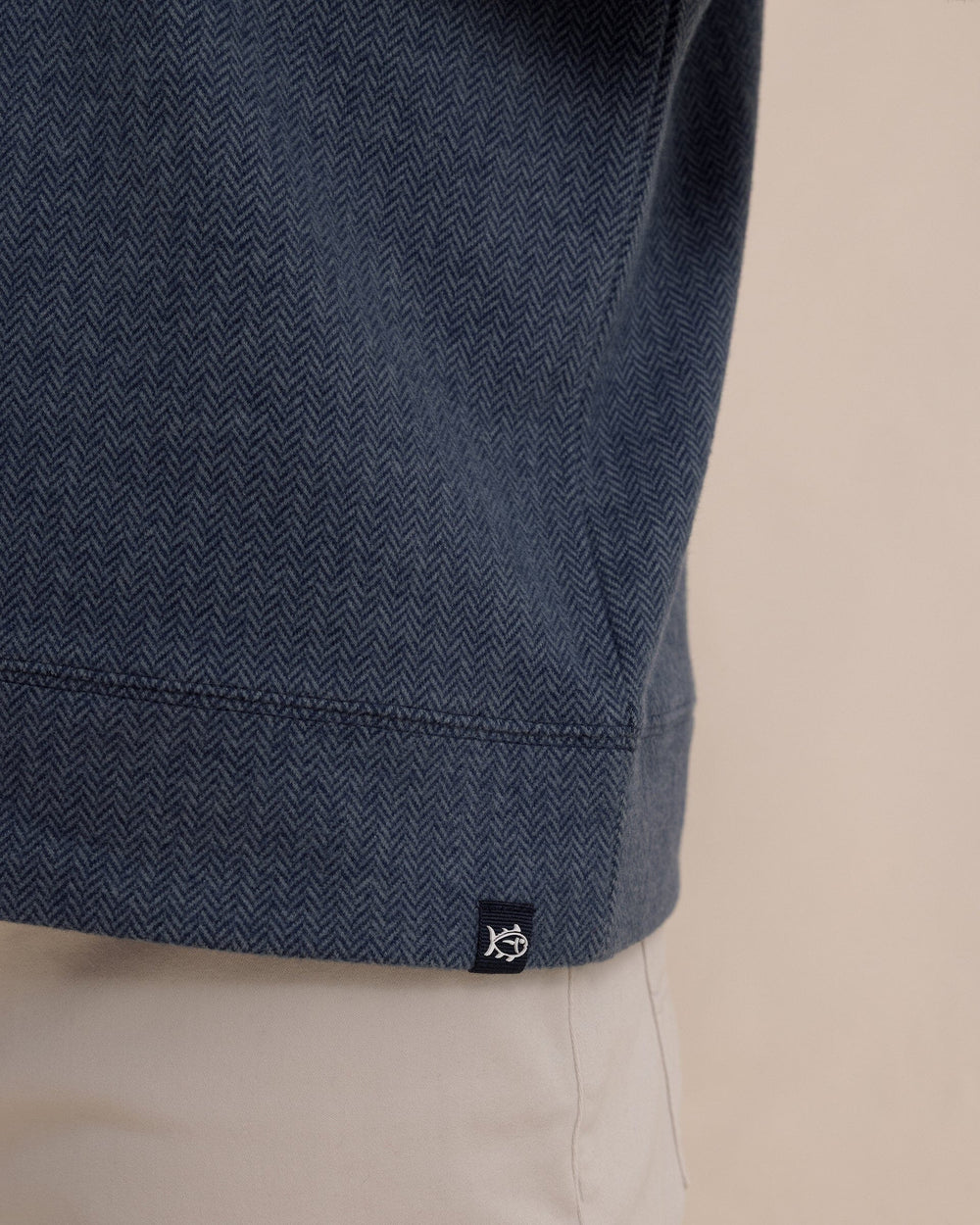 Southern Tide Adler Lane 1/4 Zip - Dress Blue