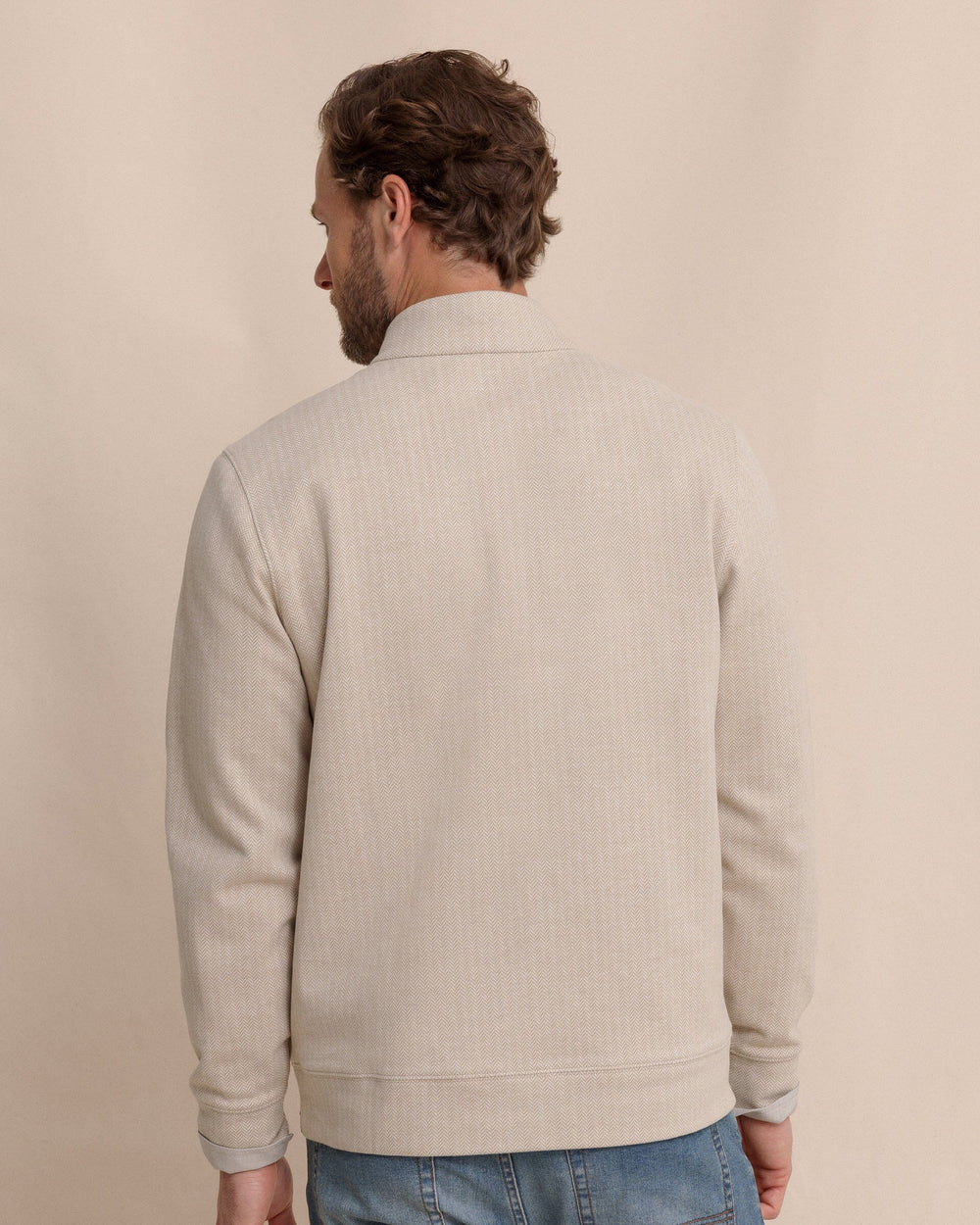Southern Tide Adler Lane 1/4 Zip - Sandstone Khaki