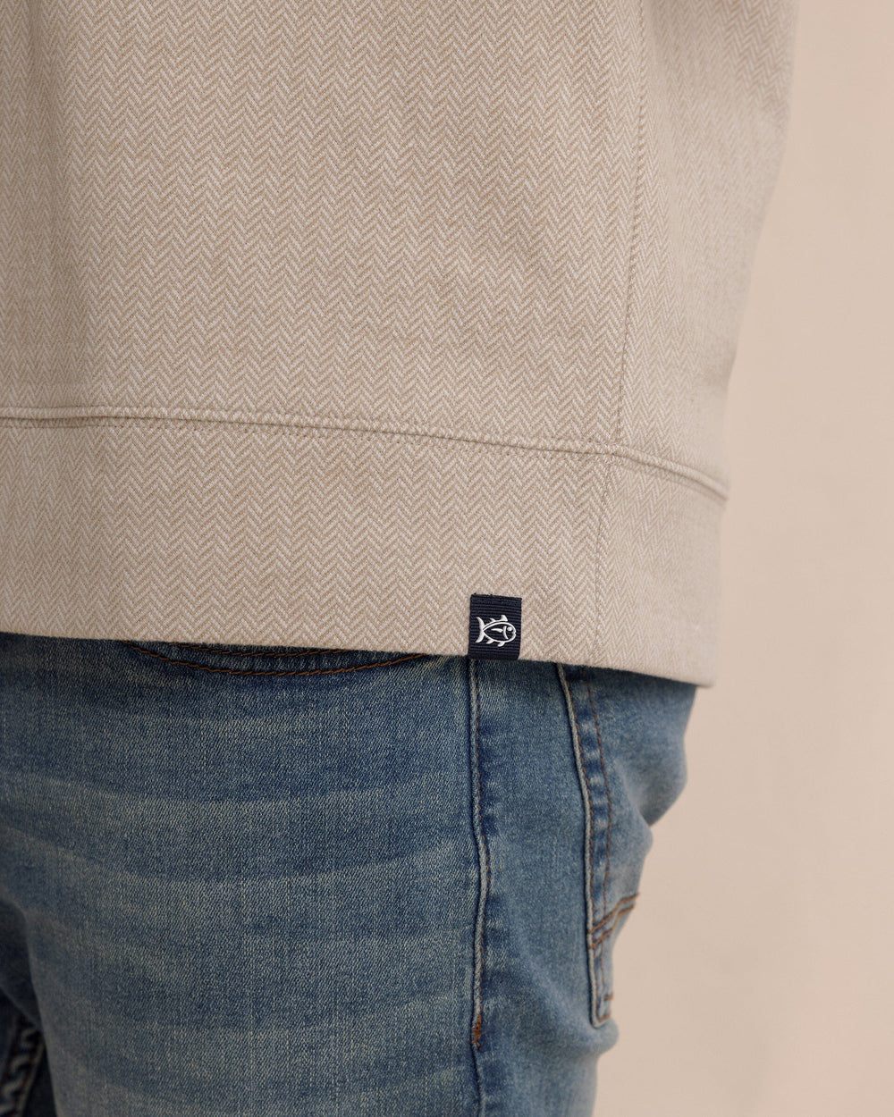 Southern Tide Adler Lane 1/4 Zip - Sandstone Khaki