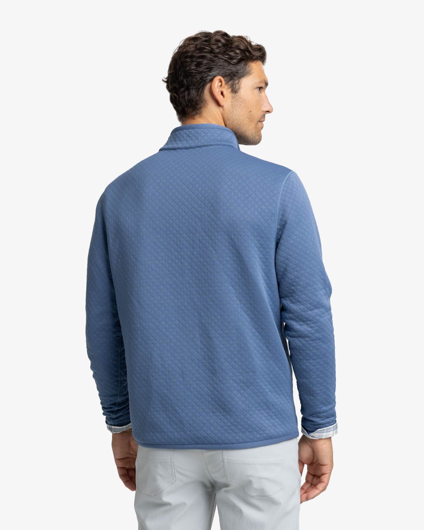 Southern Tide Arden Reversible 1/4 Zip - Blue Haze