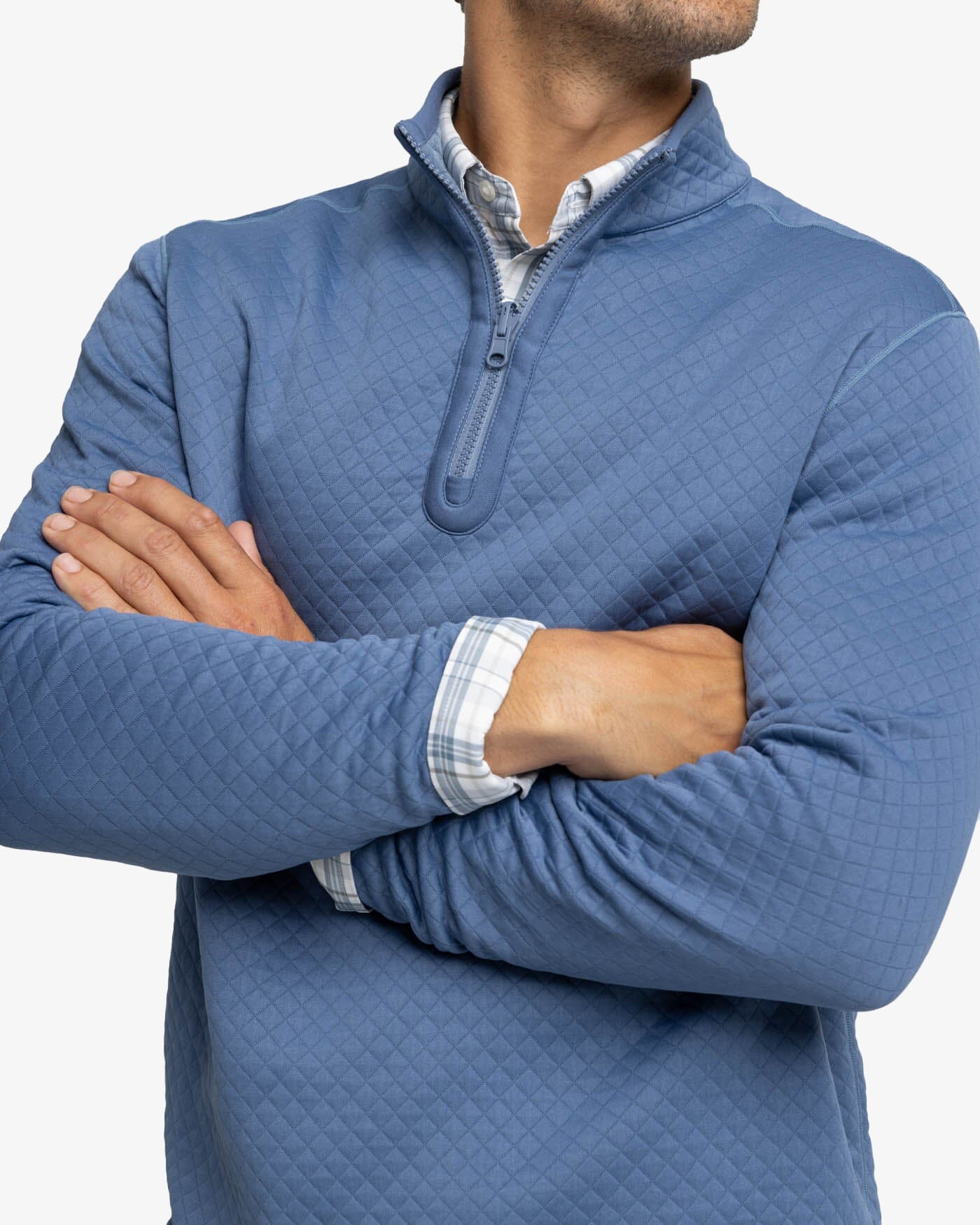 Southern Tide Arden Reversible 1/4 Zip - Blue Haze