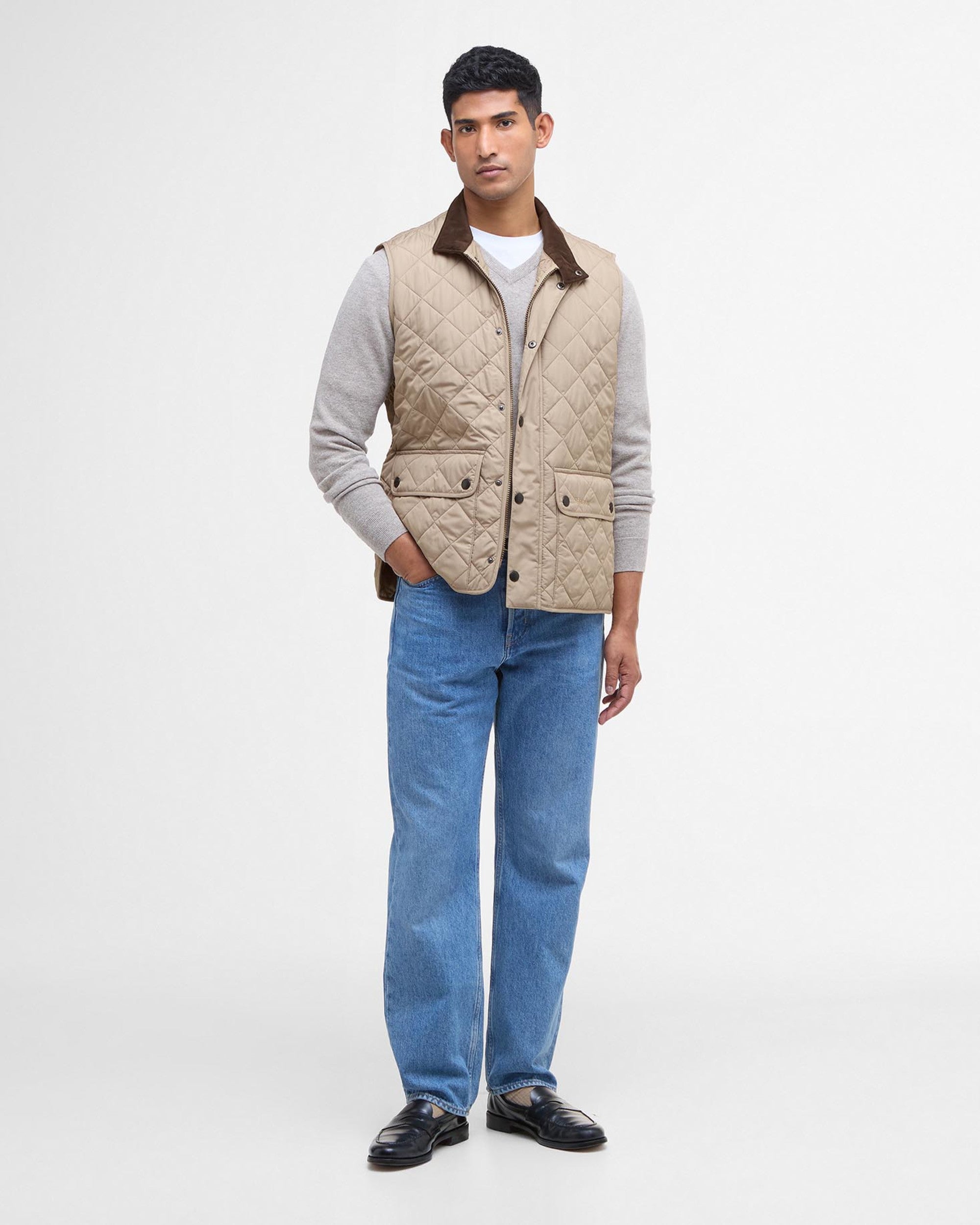 Barbour Lowerdale Quilted Vest - Stone