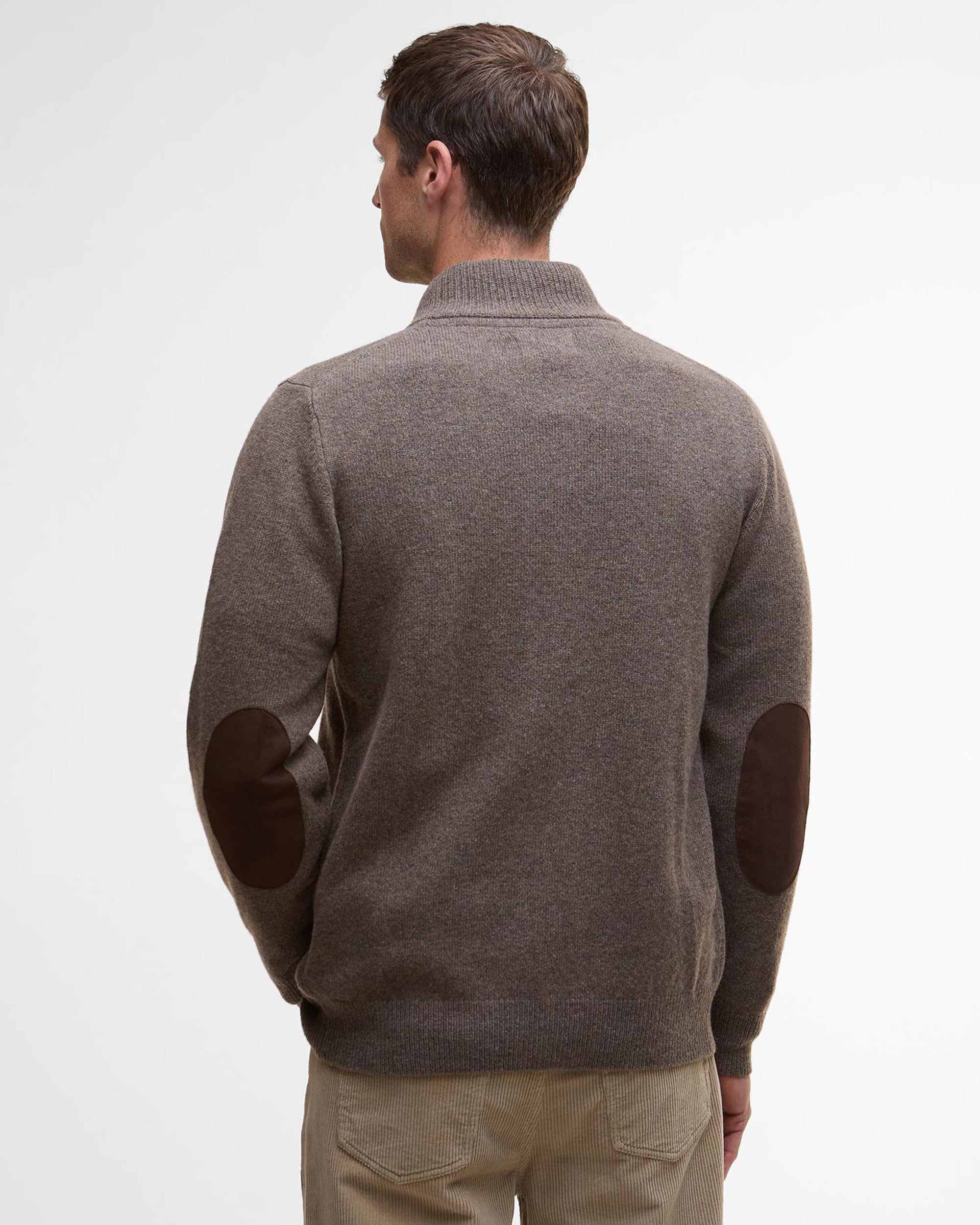 Barbour Essential Patch Zip Through - Dark Stone