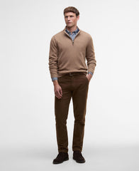 Barbour Kelson Half Zip Knitted Jumper - Stone