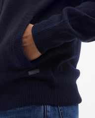 Barbour Essential Patch Zip Through - Navy