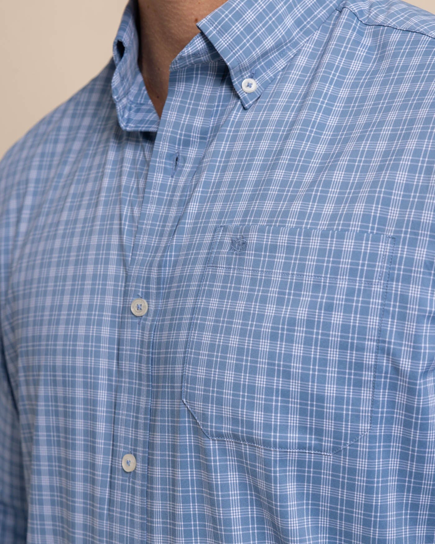 Southern Tide Brrr Intercoastal Pettigru Plaid Shirt - Coronet Blue