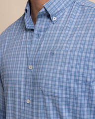 Southern Tide Brrr Intercoastal Pettigru Plaid Shirt - Coronet Blue
