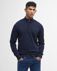 Barbour Cotton Half Zip - Navy