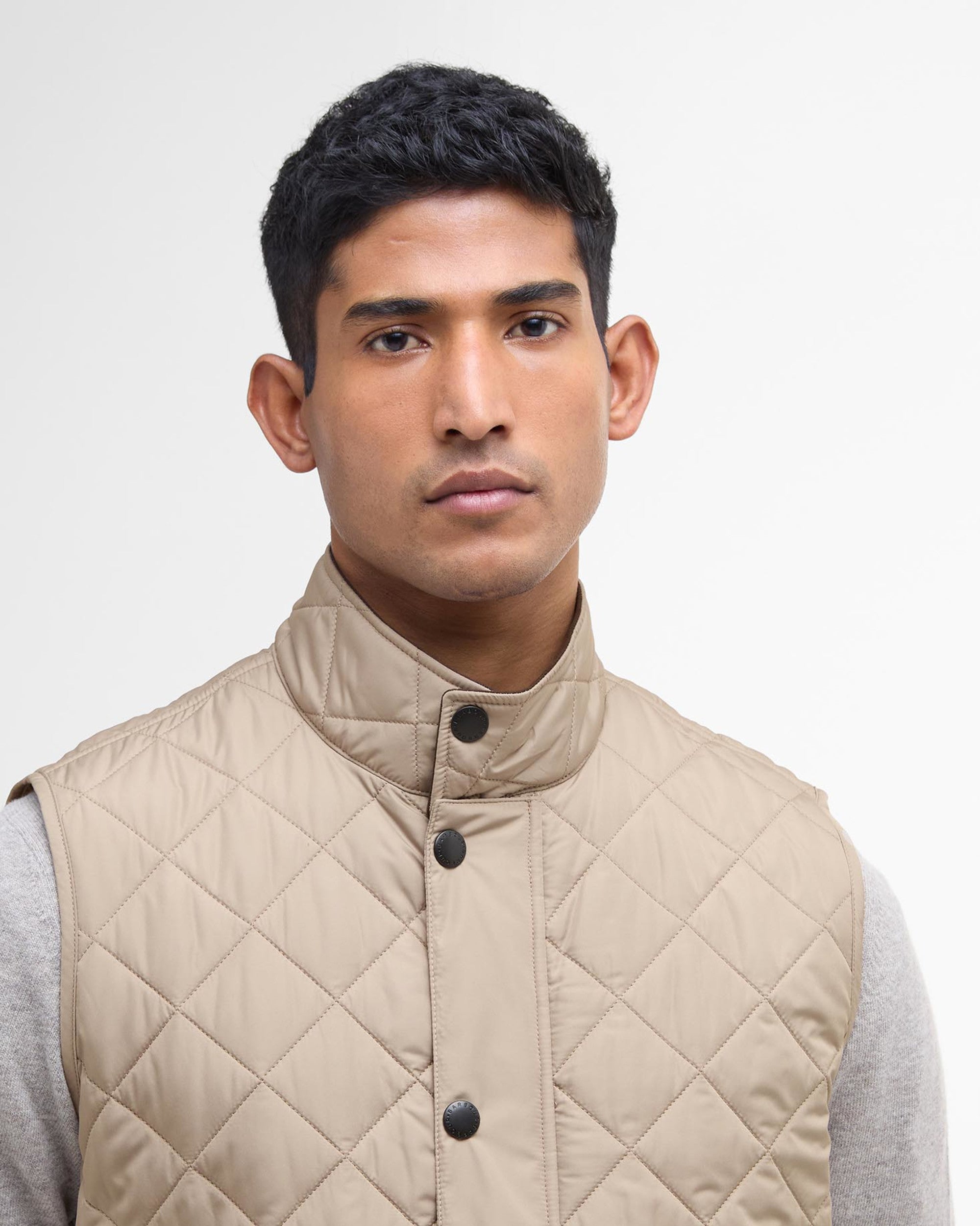 Barbour Lowerdale Quilted Vest - Stone