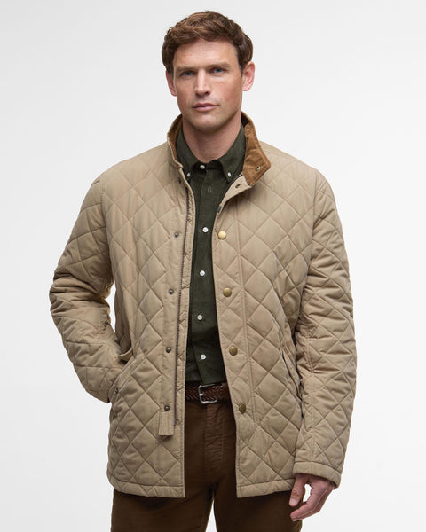 Barbour Shoveler Quilted Jacket - Beige – The Lucky Knot Men's