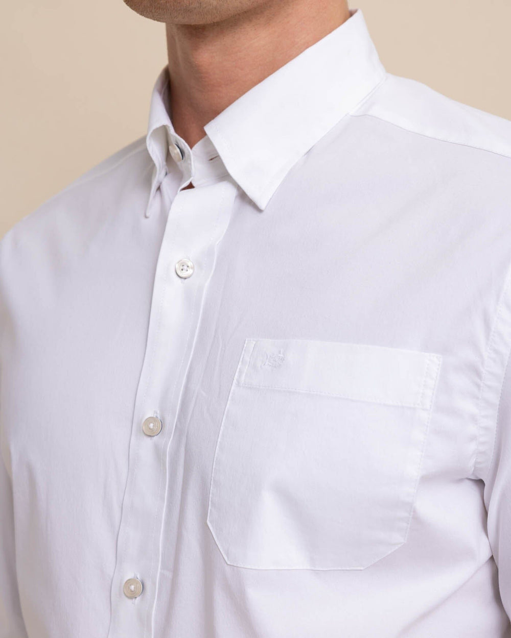 Southern Tide Charleston Overbrook Sport Shirt - Classic White