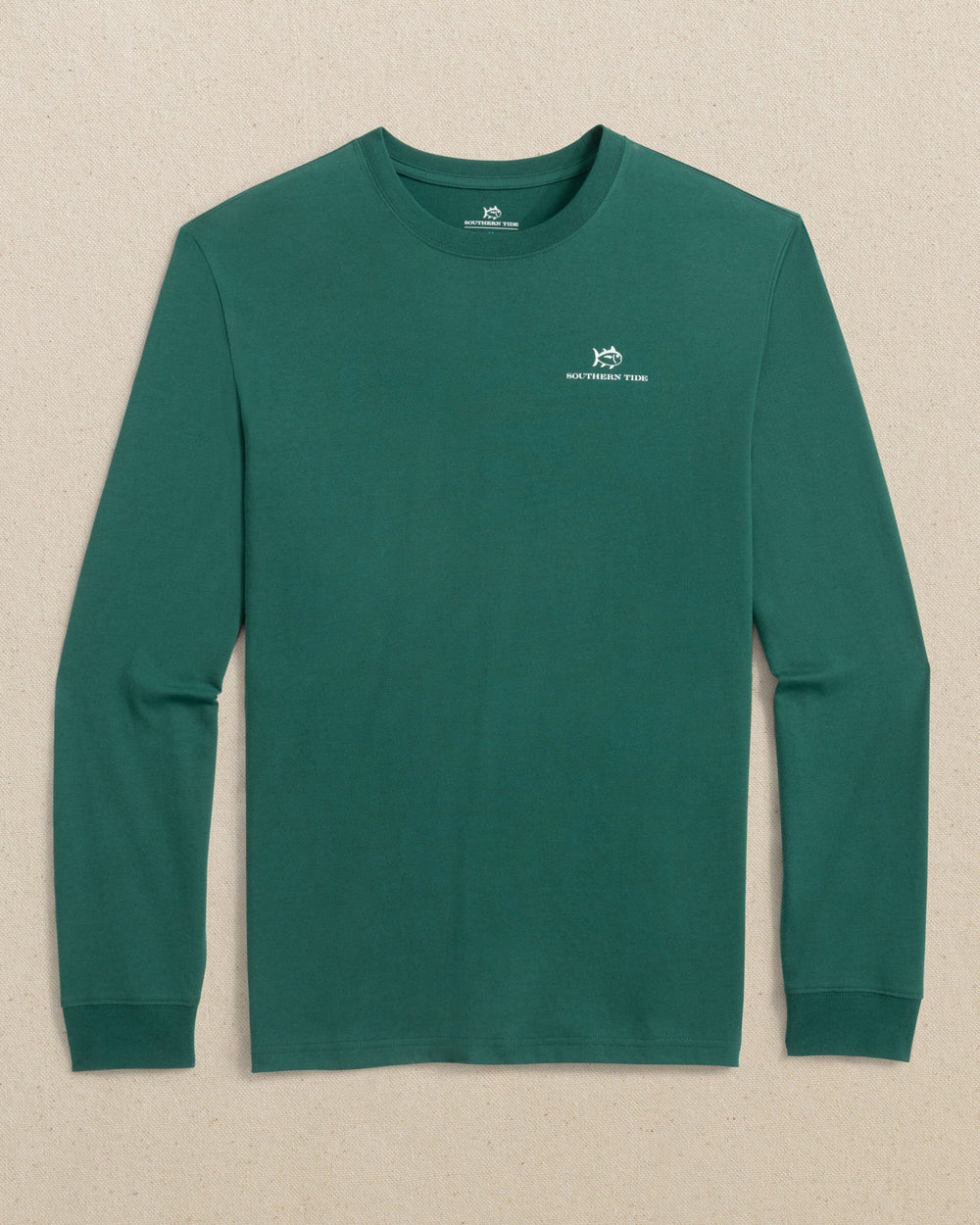 Southern Tide Long Sleeve Santa Club Car Tee - Salt Meadow
