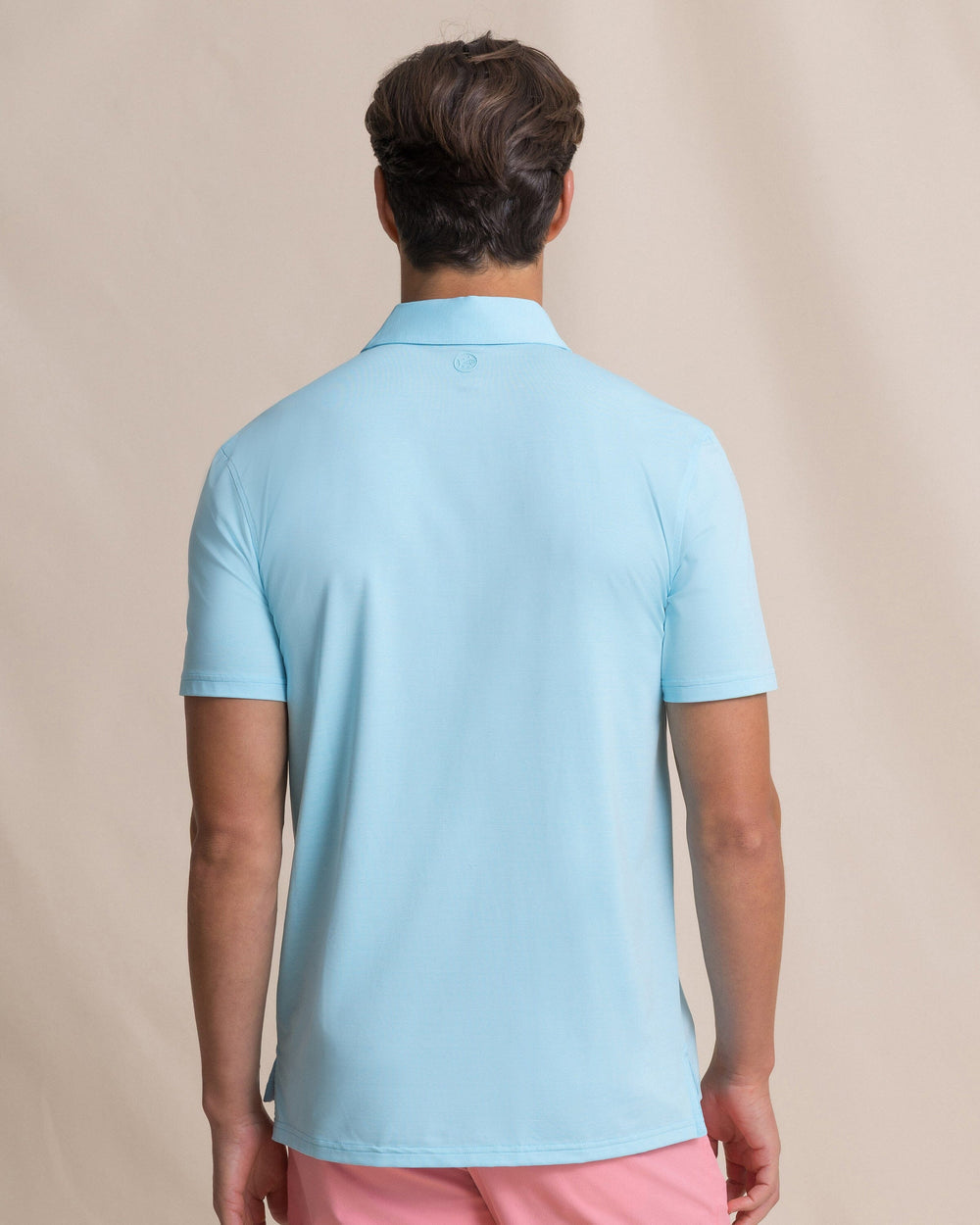 Southern Tide SS Coastal Breeze Performance Polo - Tropical Breeze Blue