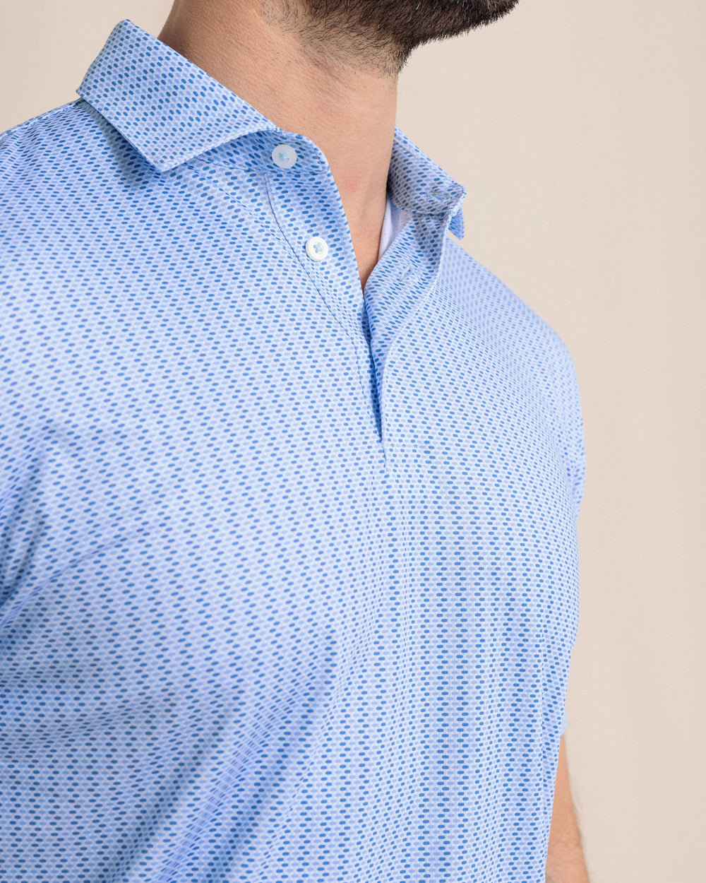 Southern Tide Driver Knot Too Bad Polo - Cerulean