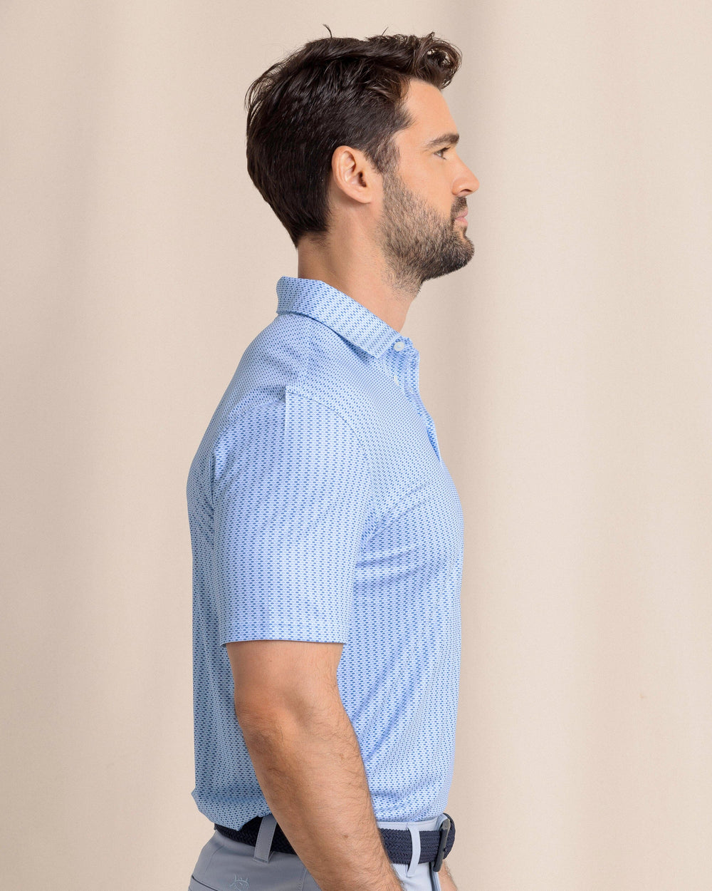 Southern Tide Driver Knot Too Bad Polo - Cerulean