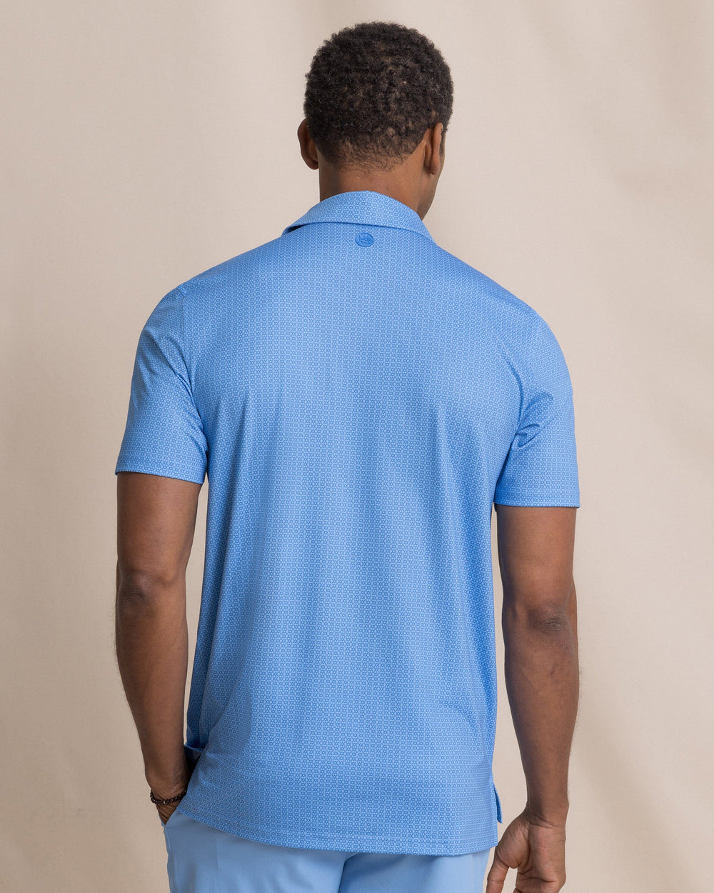 Southern Tide SS Driver Seaside Geo Polo - Blue Stream