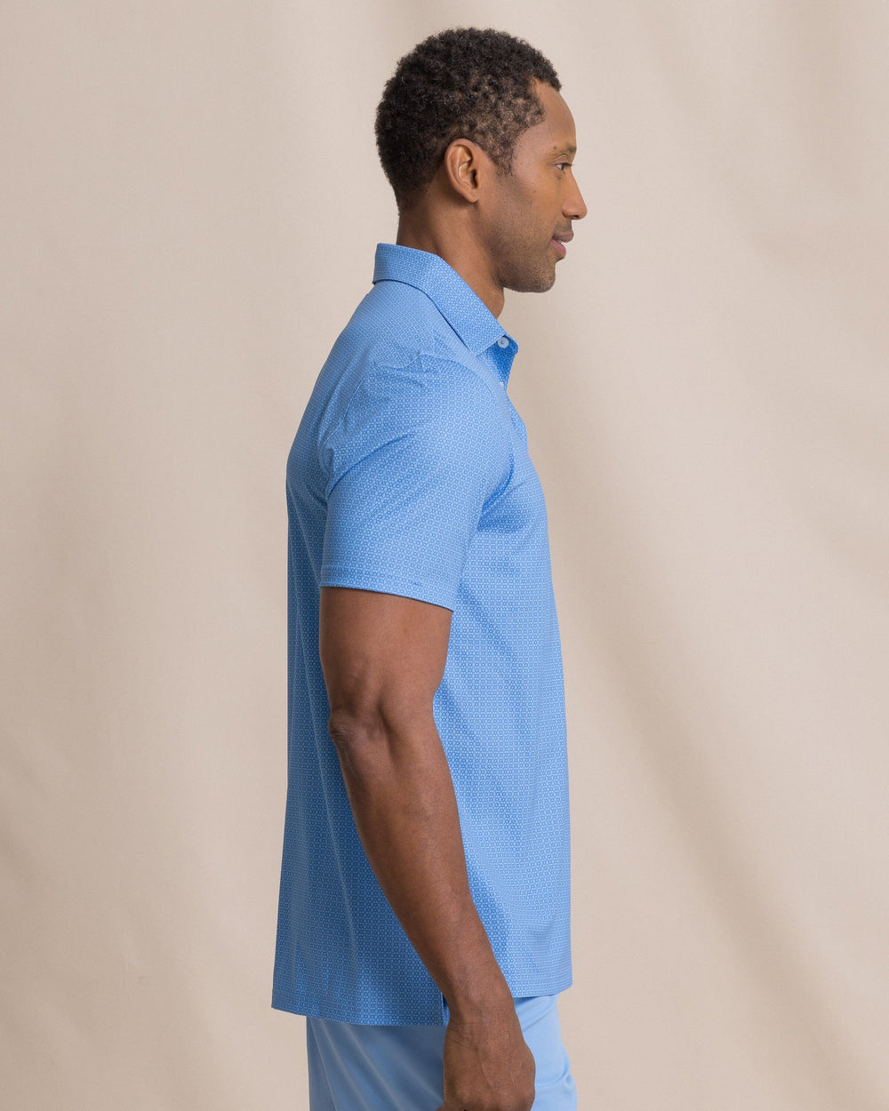 Southern Tide SS Driver Seaside Geo Polo - Blue Stream